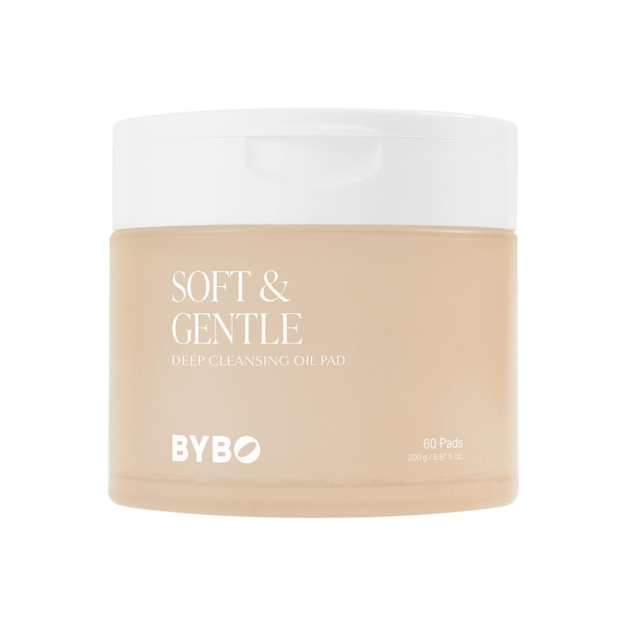 BYBO บายโบ ซอฟท์ แอนด์ เจนเทิลดีฟ คลีนซิ่ง ออย แพด 60 แผ่น