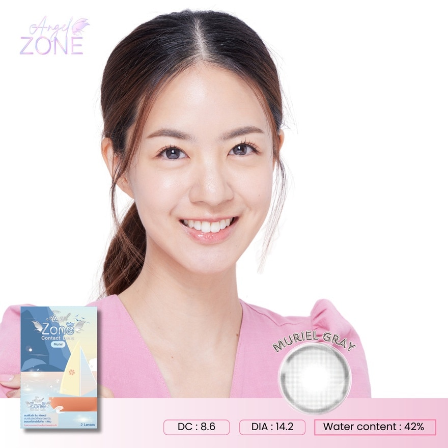 Angel Zone Color Monthly Contact Lens Muriel Gray -3.00