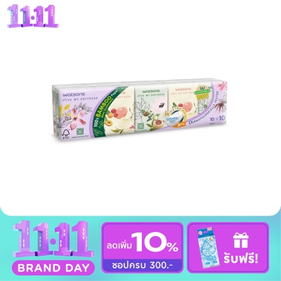 Watsons Watsons Velvety Soft Mini Hankies (X flower 3) 3ply 10pcs. image