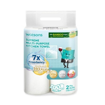 Watsons Watsons Supreme Multi-Purpose Kitchen Towel 2 Rolls