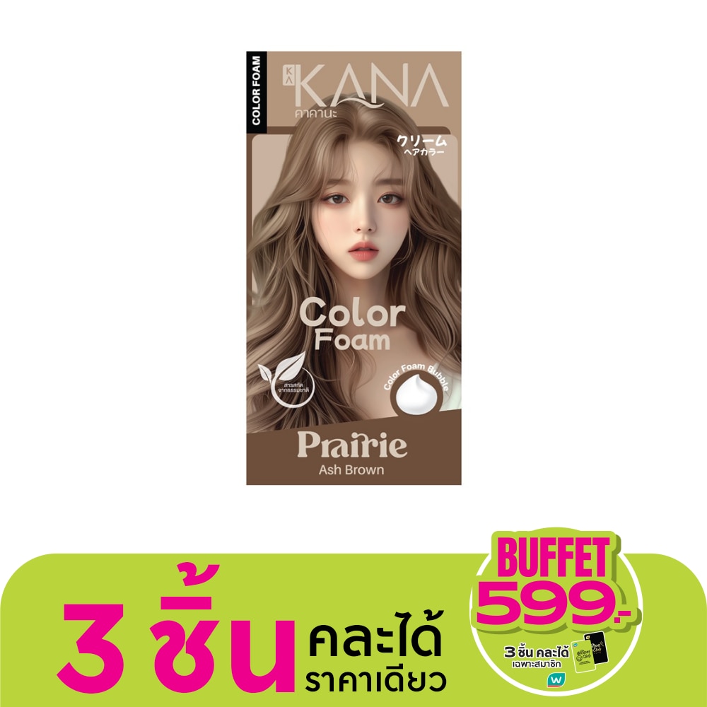 KAKANA คาคานะ แฮร์ โฟม คัลเลอร์ แพรรี่ เอช บราวน์
