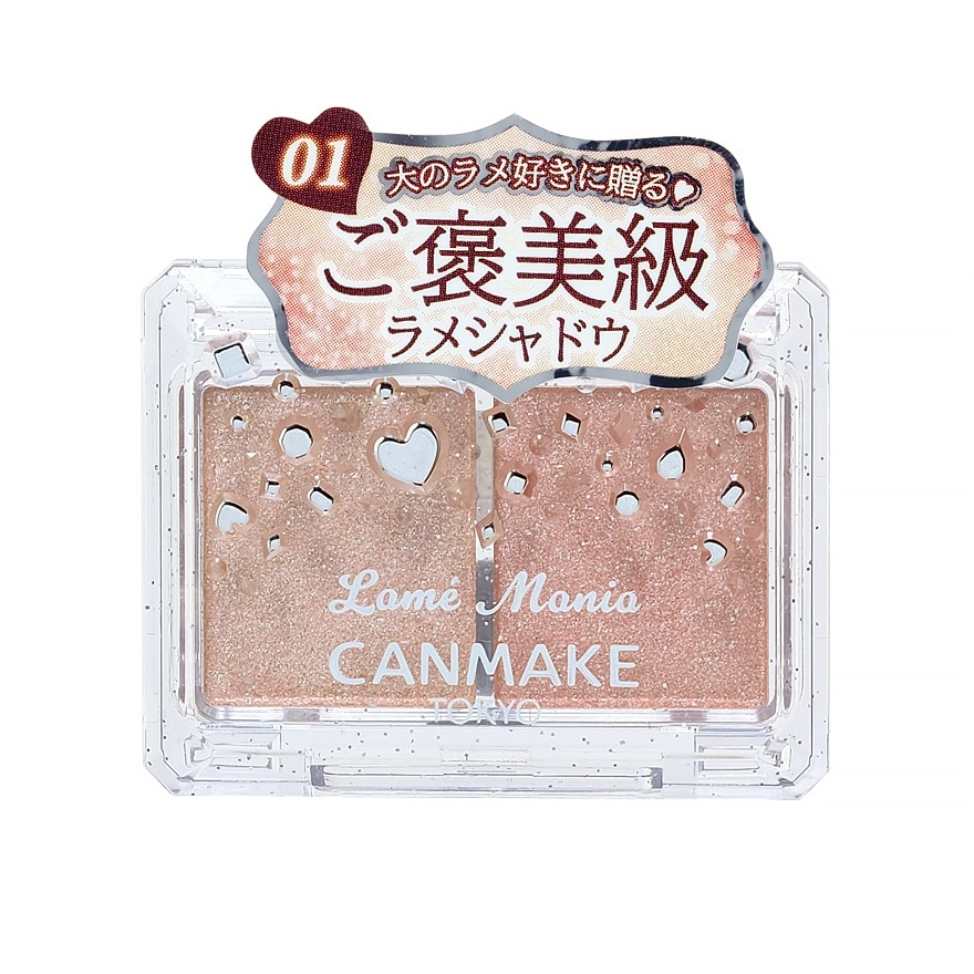 Canmake แคนเมค ลาเม่ มาเนีย อายแชโดว์ 2.7ก. 01 แอปริคอต เพียวเร่