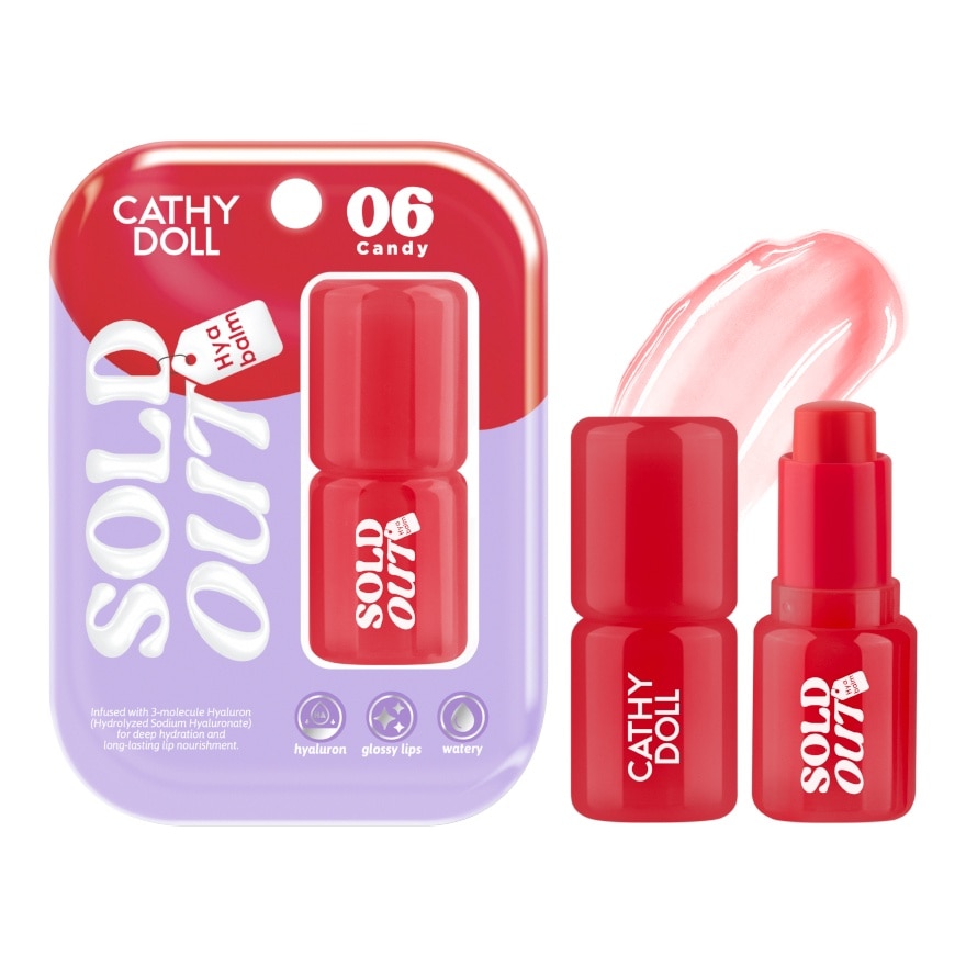 Cathy Doll เคที่ดอลล์ โซลด์ เอาท์ ไฮยา ลิป บาล์ม 4ก. 06 แคนดี้