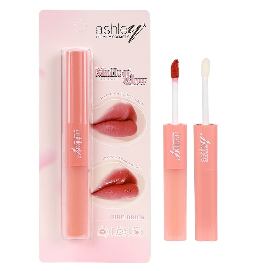 Ashley Matte N' Glow Lip Gloss 3.1g. 03 Fire Brick