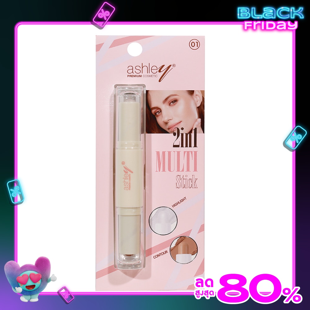 Ashley Ashley 2In1 MultiStickBlush&Highlight 01