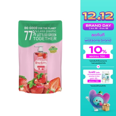 Watsons Watsons Love My Skin Aloe Vera Scented Cream Body Wash 900ml (Refill)