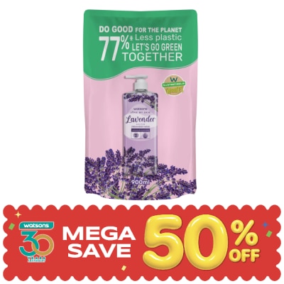 Watsons - Watsons Love My Skin Lavender Scented Cream Body Wash 900ml (Refill) image