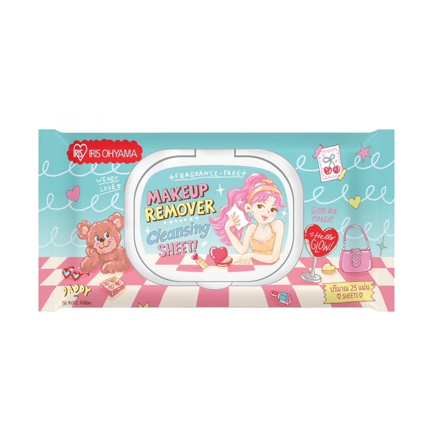 ไอริส โอยามะ ผ้าเช็ดทำความสะอาดเครื่องสำอาง 25 แผ่น