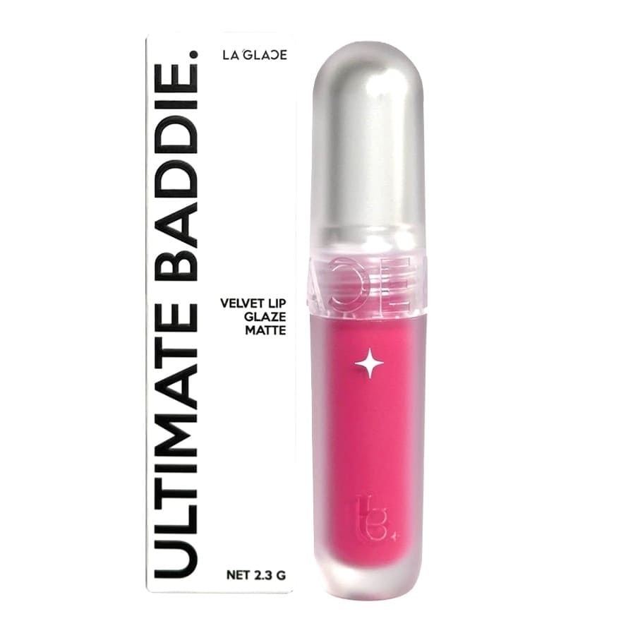 LA GLACE Ultimate Baddie Velvet Lip Glaze Matte 2.3g. 10 Mauve Muaf