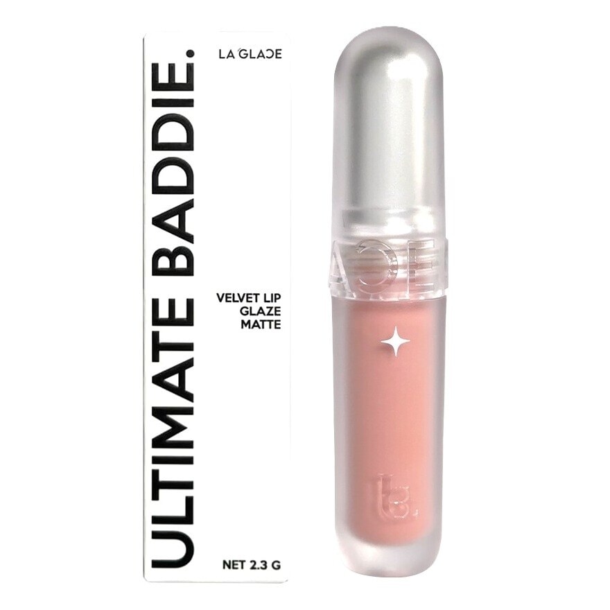 LA GLACE Ultimate Baddie Velvet Lip Glaze Matte 2.3g. 02 Bout To Kiss