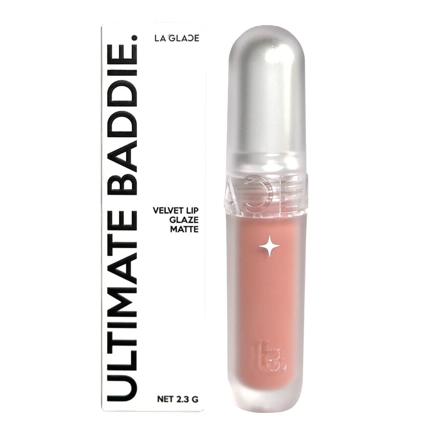 LA GLACE Ultimate Baddie Velvet Lip Glaze Matte 2.3g. 04 Fiercer