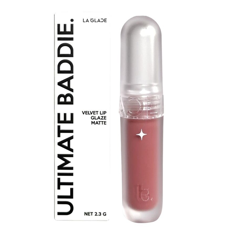 LA GLACE Ultimate Baddie Velvet Lip Glaze Matte 2.3g. 05 Ultra Violenc
