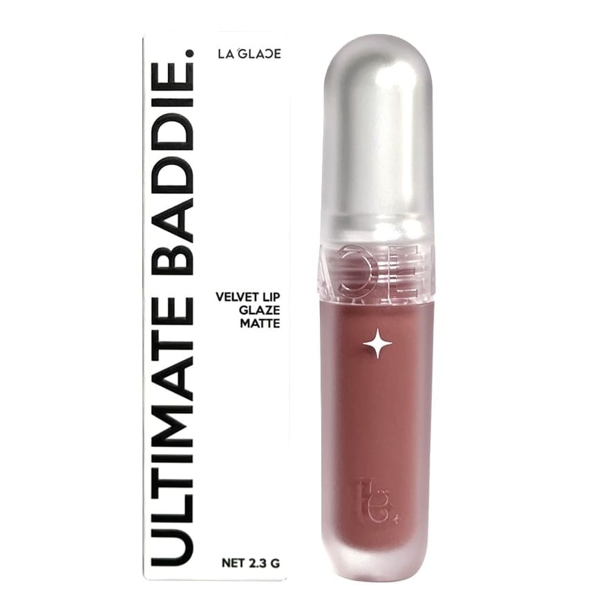 LA GLACE Ultimate Baddie Velvet Lip Glaze Matte 2.3g. 07 Make Em Bow
