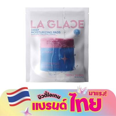 LA GLACE - ลา กลาส เดลี่ มอยส์เจอร์ไรซิ่ง แพด รีฟิล ไซส์ 80แผ่น