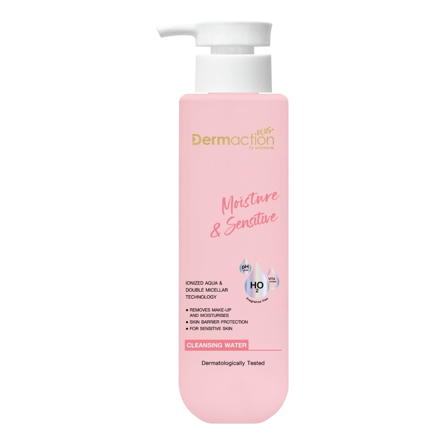 Dermaction Plus by Watsons Moisture  Sensitive Cleansing Water 250ml