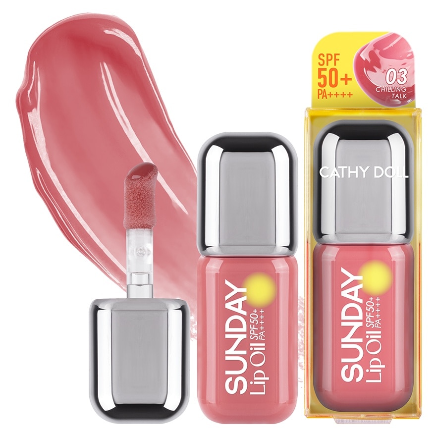 Cathy Doll Sunday Lip Oil SPF50+ PA++++ 3.5ml. 03 Chilling Talk