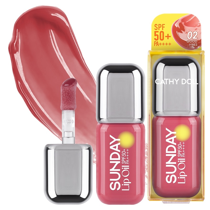 Cathy Doll Sunday Lip Oil SPF50+ PA++++ 3.5ml. 02 Good Vibes