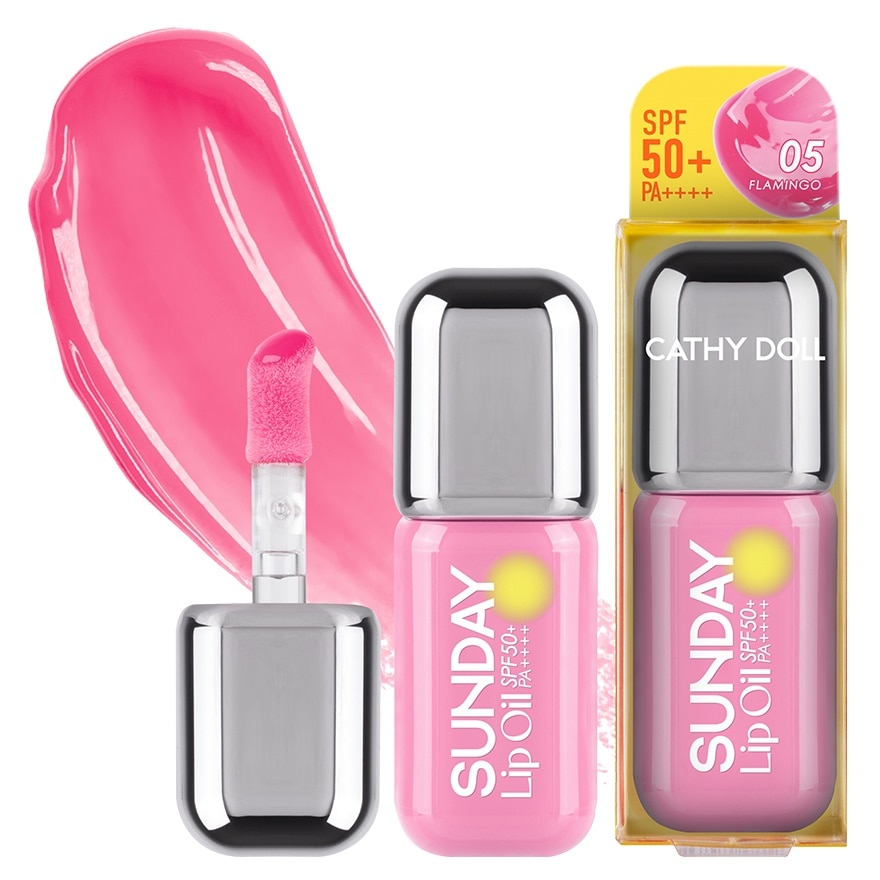Cathy Doll Sunday Lip Oil SPF50+ PA++++ 3.5ml. 05 Flamingo