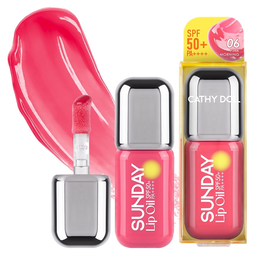 Cathy Doll Sunday Lip Oil SPF50+ PA++++ 3.5ml. 06 Pink Morning