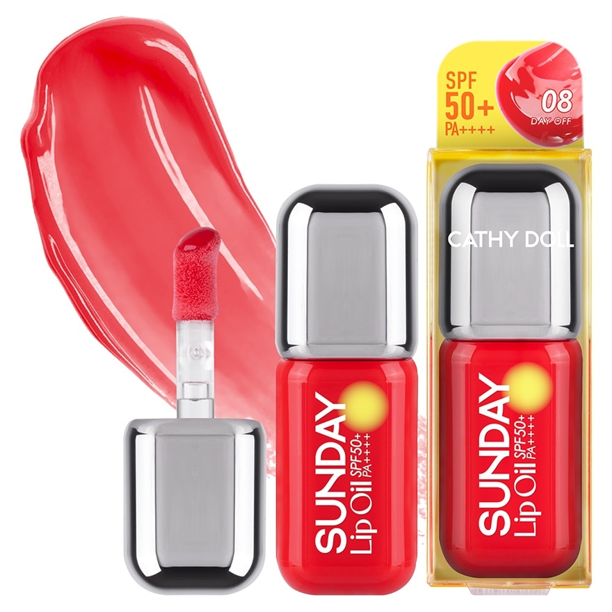 Cathy Doll Sunday Lip Oil SPF50+ PA++++ 3.5ml. 08 Day Off