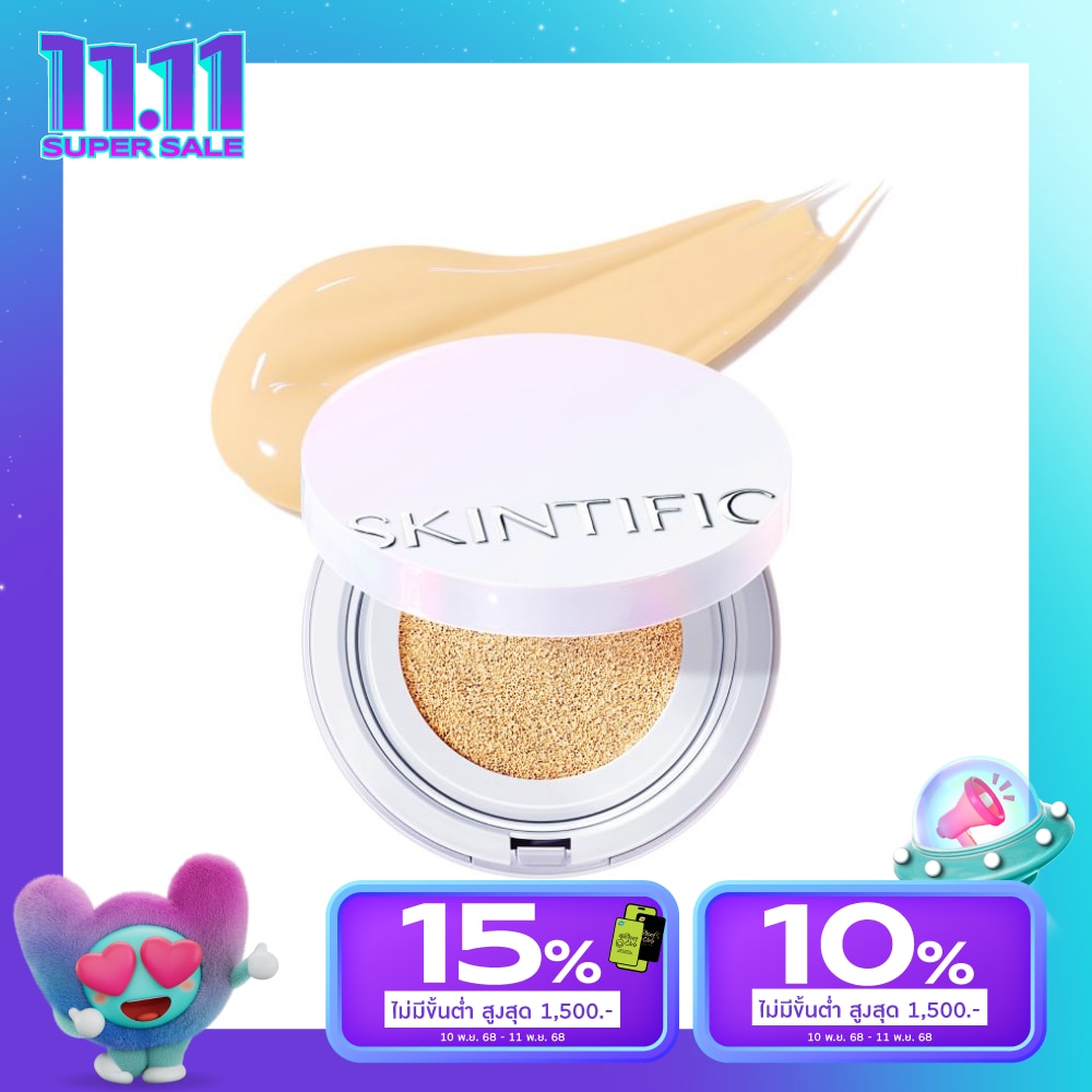 Skintific สคินทิฟฟิค เพอร์เฟค เรเดียนซ์ โกลว์ คุชชั่น 11ก. 00N เนเชอรัล พอร์ซเลน