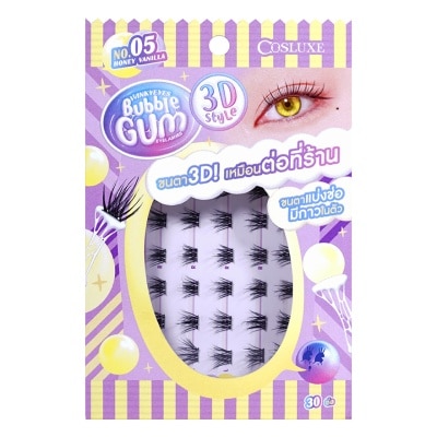 Cosluxe Cosluxe Winky Eyes Bubble Gum 3D Eyelashes 30pcs. 05 Honey Vanilla