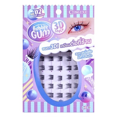 Cosluxe Cosluxe Winky Eyes Bubble Gum 3D Eyelashes 30pcs.02 Cotton Candy
