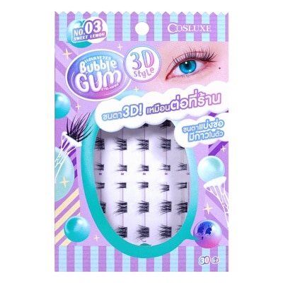 Cosluxe Cosluxe Winky Eyes Bubble Gum 3D Eyelashes 30pcs. 03 Sweet Lemon