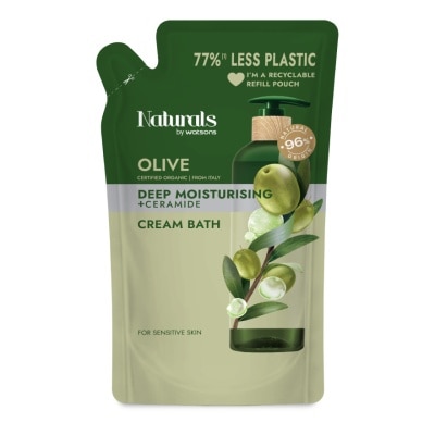 Naturals by Watsons Naturals By Watsons Olive Deep Moisturising Cream Bath 450ml (Refill)
