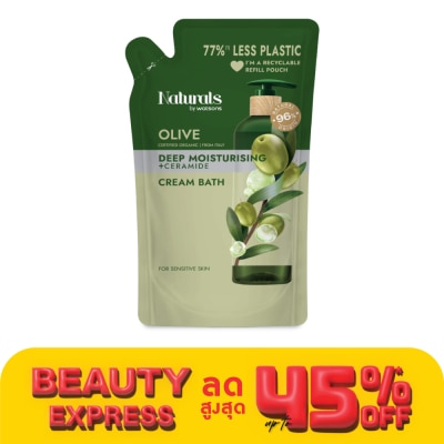 Naturals by Watsons Naturals By Watsons Olive Deep Moisturising Cream Bath 450ml (Refill)