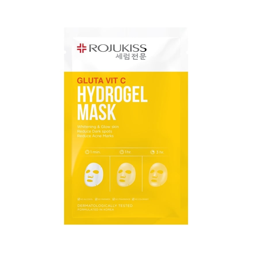 Rojukiss Gluta Vit C Hydrogel Mask 1'S
