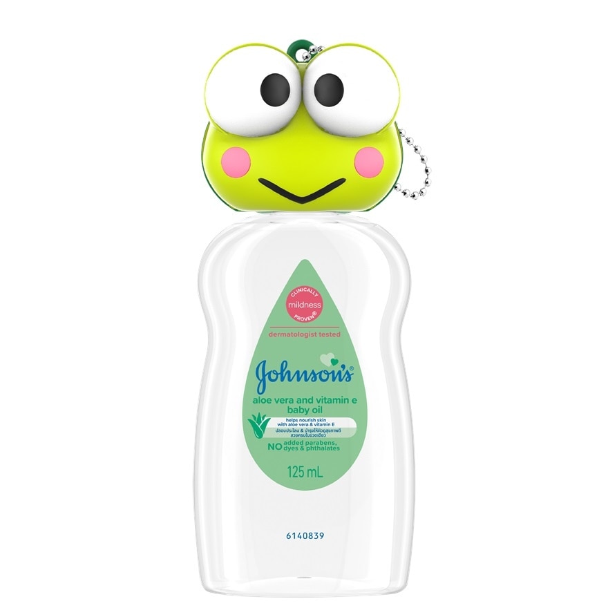 Johnson จอห์นสัน เบบี้ ออยล์ อโลเวร่า แอนด์ วิตามิน อี 125 มล.(เคโระ)