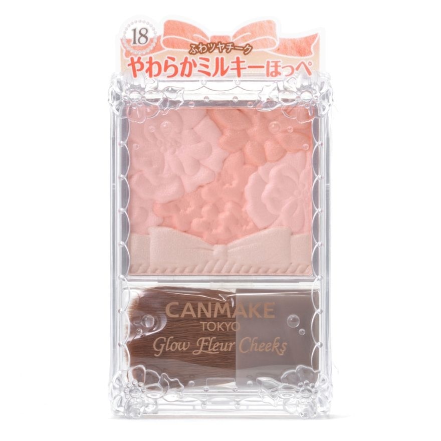 Canmake Glow Fleur Cheeks 5.7g. 18 Peach Whip Fleur