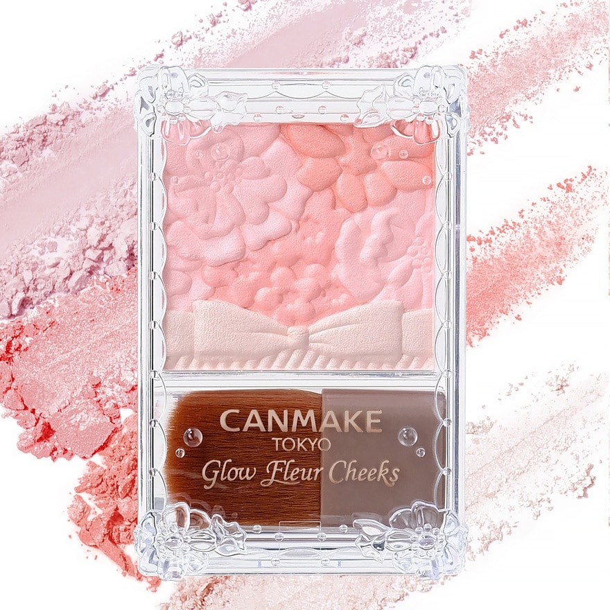 Canmake Glow Fleur Cheeks 5.7g. 18 Peach Whip Fleur