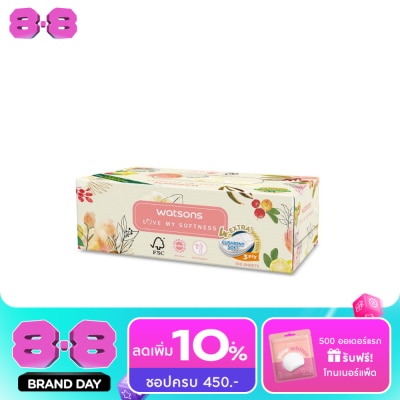 Watsons - Watsons Velvety Soft Box Tissues (X-Flower 3) 3ply x 100sheets. This item cannot sele image