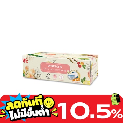 Watsons Watsons Velvety Soft Box Tissues (X Flower 3) 3ply x 100sheets. This item cannot sele image