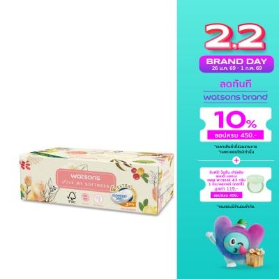 Watsons Watsons Velvety Soft Box Tissues (X-Flower 3) 3ply x 100sheets. This item cannot sele