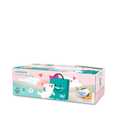 Watsons Watsons Velvety Soft Box Tissues (Watsbag 3) 3ply x 100sheets. This item cannot selec