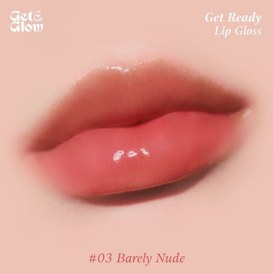 GetGlow Get Ready Lip Gloss 2.5g. 03 Barely Nude
