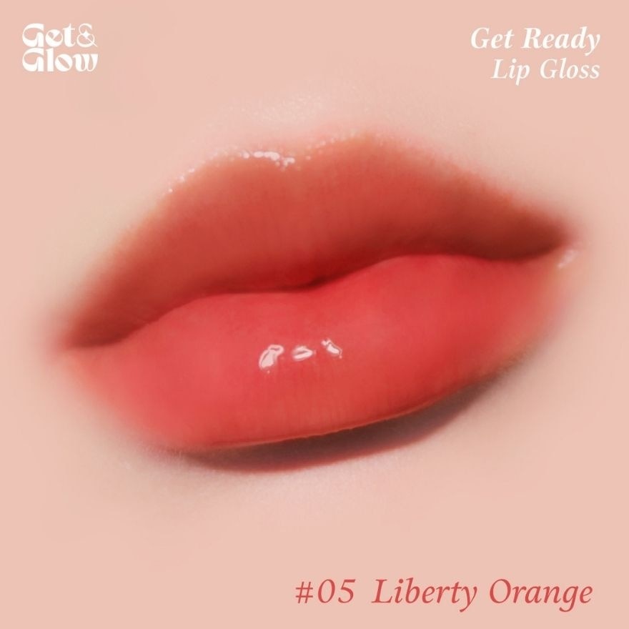 GetGlow Get Ready Lip Gloss 2.5g. 05 Liberty Orange