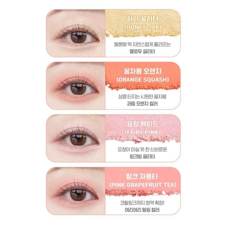 Colorgram Tintin Dory Eyeshadow Palette 4g. 03 Grapefruit Dory