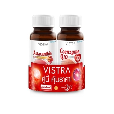Vistra วิสทร้า แพ็ค แอสต้าแซนธีน+คิวเท็น 30 แคปซูล