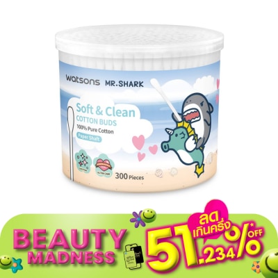 Watsons Watsons Paper Shalf Cotton Buds 300s (Mr. Shark).