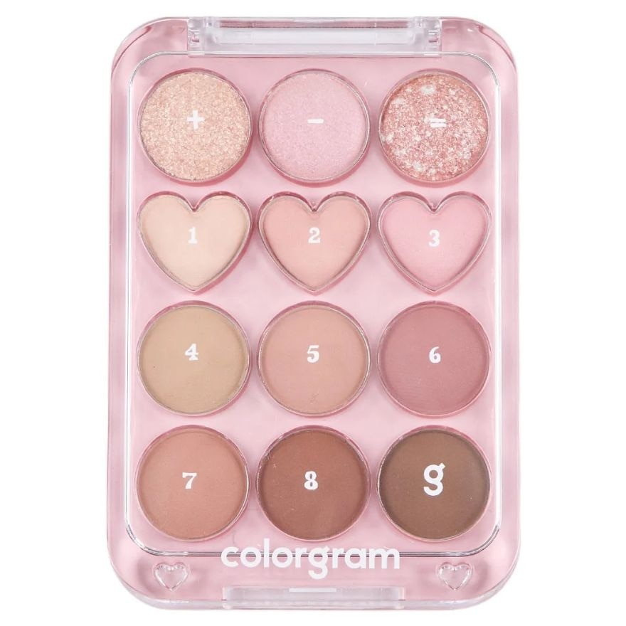 Colorgram Pin Point Eyeshadow Palette 9.9g. 02 Pink + Mauve