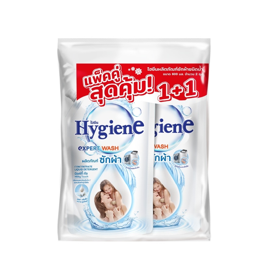 Hygiene Liquid Detergent Expert Wash Milky Touch Refill 600 Ml.X2