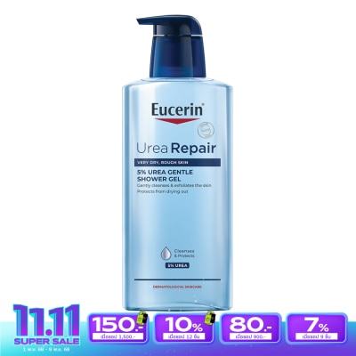 Eucerin ยูเซอริน ยูเรียรีแพร์ 5 ยูเรีย เจนเทิล ชาวเวอร์ เจล 400 มล.