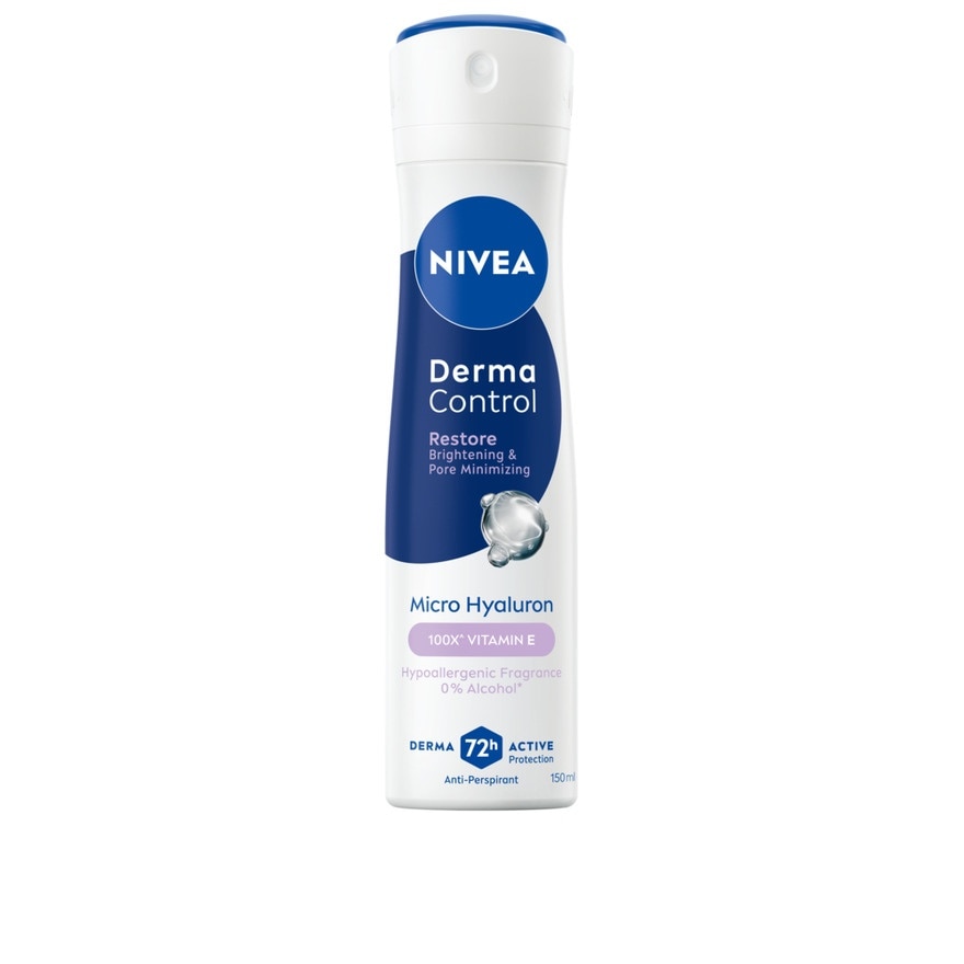 Nivea นีเวีย สเปรย์ เดอร์มา คอนโทรล รีสโตร์ 150 มล. สเปรย์ลดเหงื่อ ระงับกลิ่นกาย