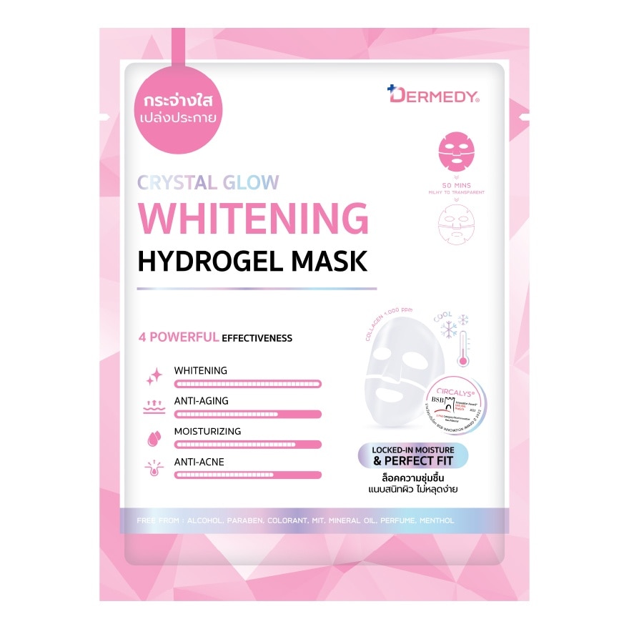 Dermedy Hydrogel Mask Crystal Glow Whitening 1'S