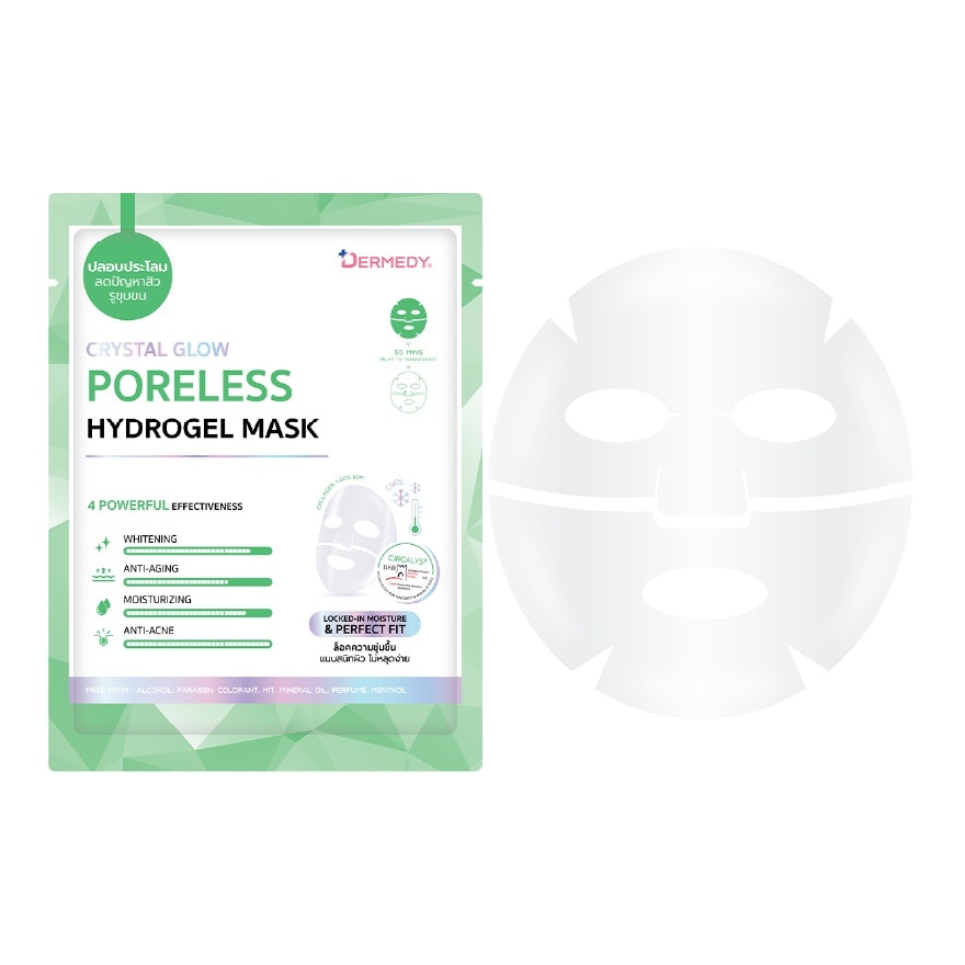 Dermedy Hydrogel Mask Crystal Glow Poreless 1'S