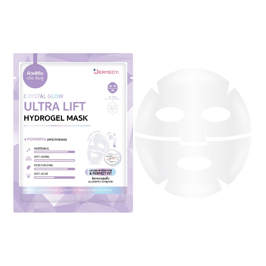 Dermedy Hydrogel Mask Crystal Glow Ultra Lift 1'S